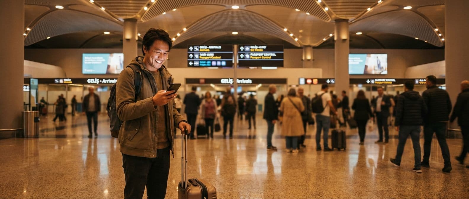 SIM-Karte oder eSIM? So bleibst du als Tourist in der Türkei online