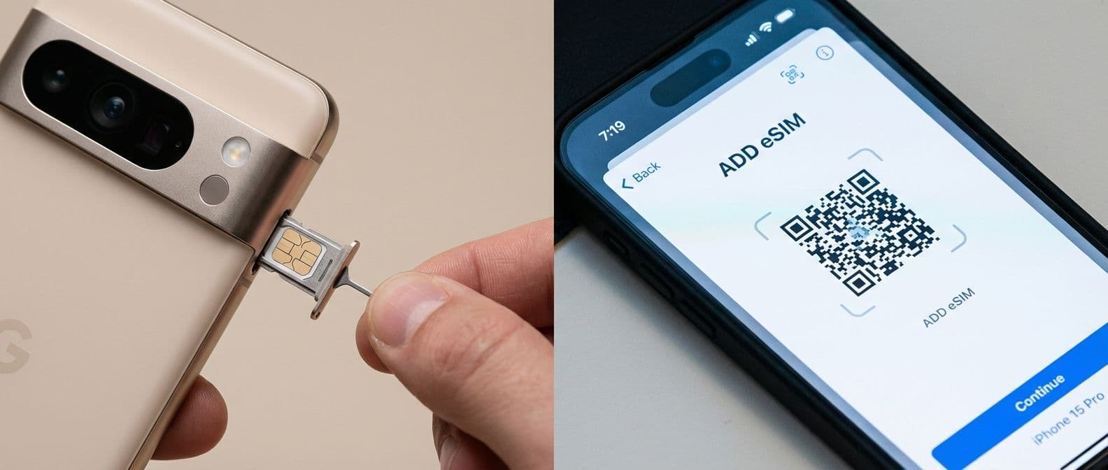 eSIM vai perinteinen SIM-kortti? Kumpi kannattaa valita matkalle?